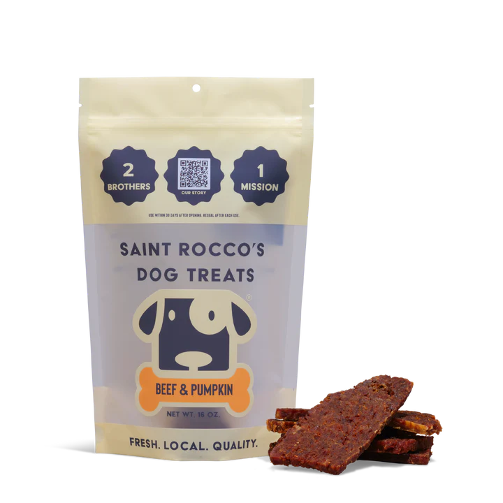 Saint Rocco's Dog Treats: Beef & Pumpkin