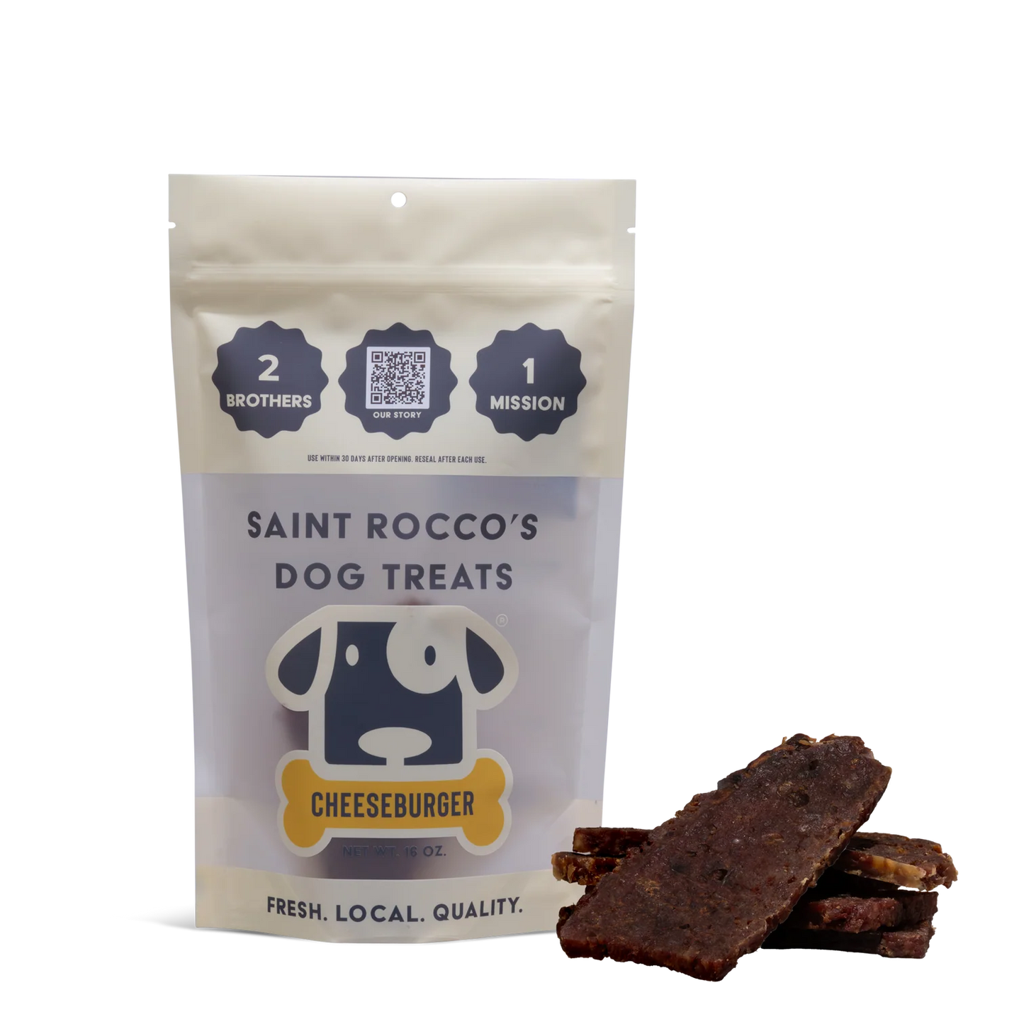 Saint Rocco's Dog Treats: Cheeseburger