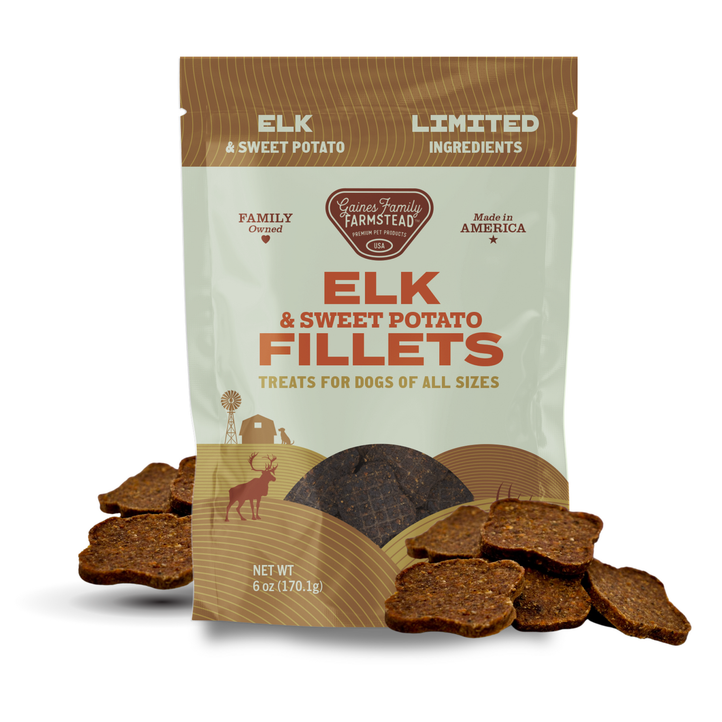 Elk and Sweet Potato Fillets