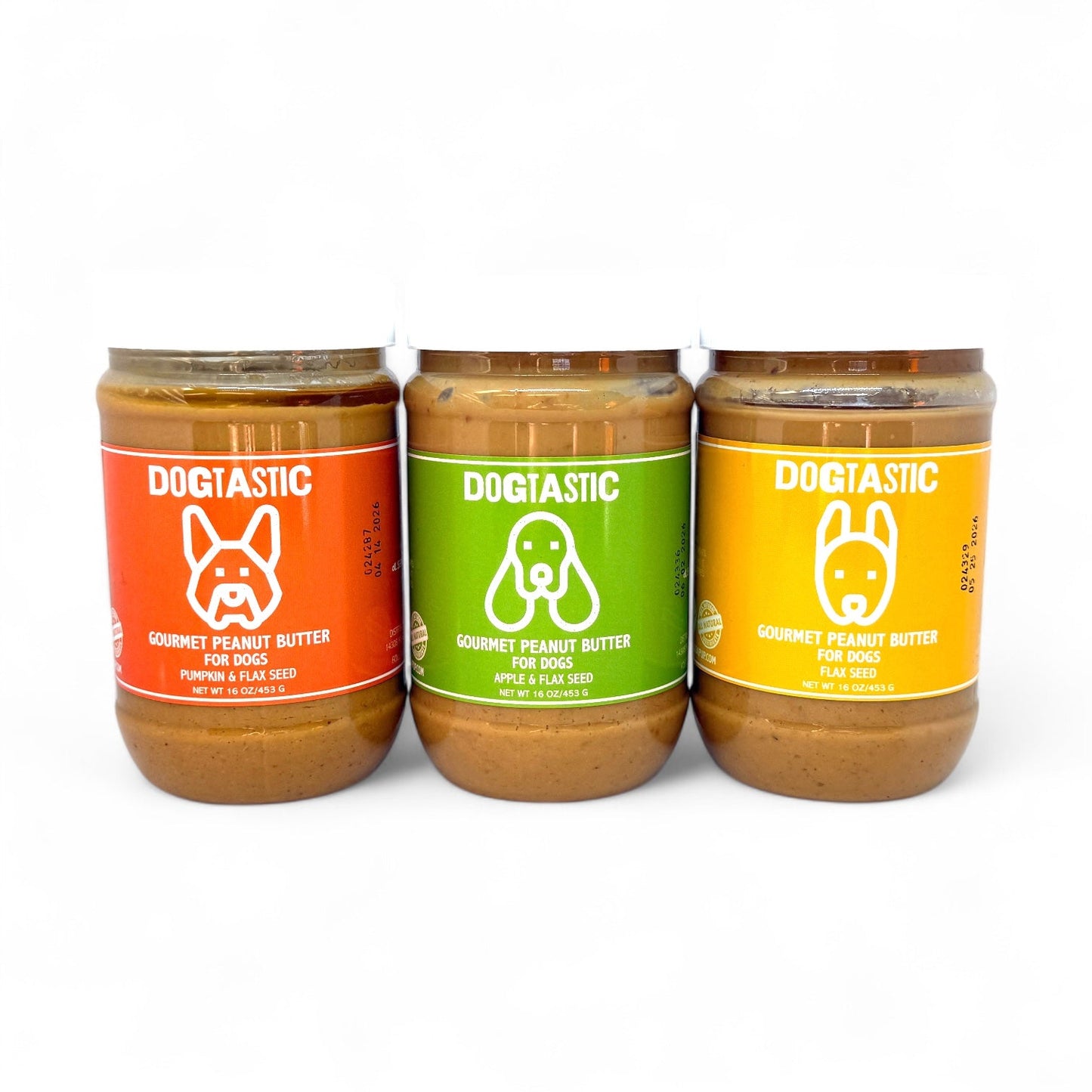 Dogtastic Gourmet Peanut Butter for Dogs - Pumpkin & Flax Seed Flavor - 50% off