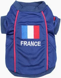 Parisian Pet 'Team France' Jersey - France National Team Pet Apparel