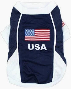 Parisian Pet 'Team USA' Dog & Cat Shirt – Embroidered USA Jersey